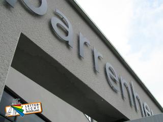 Voorbeeld blinde bevestiging letters